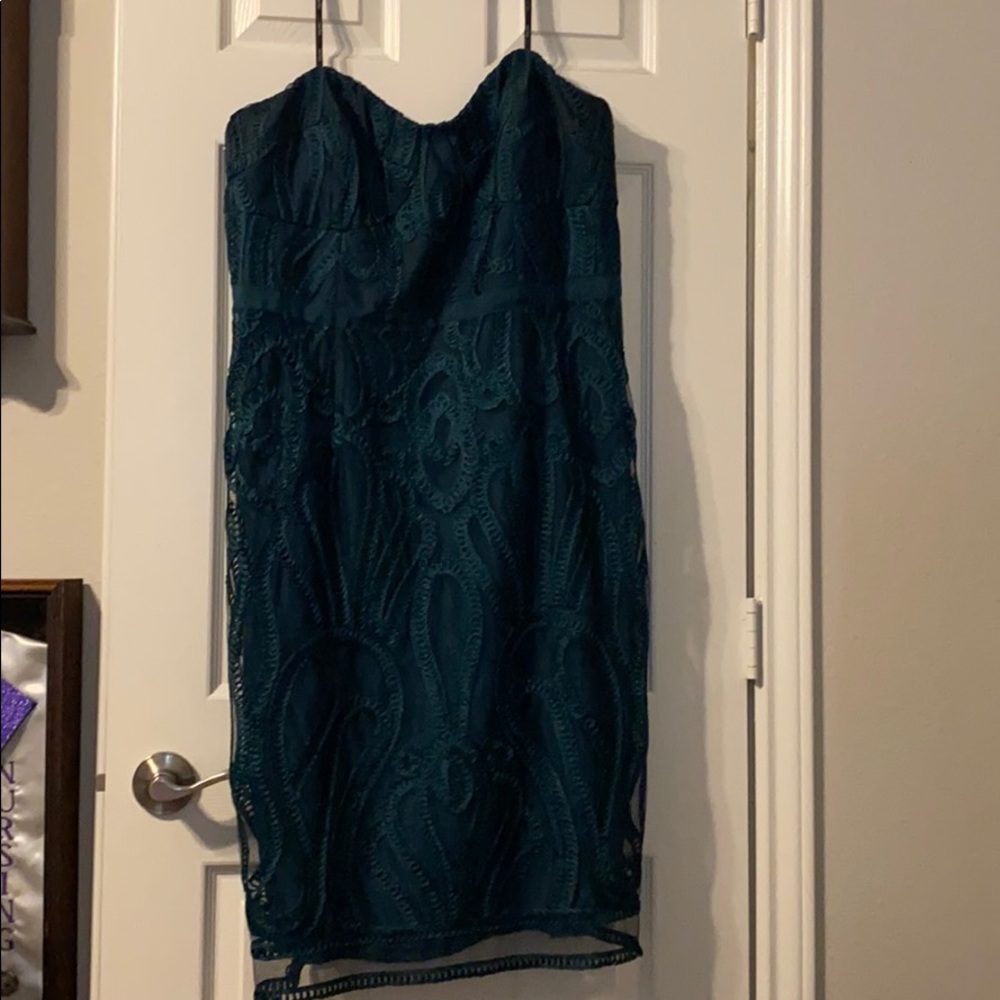 Emerald green dress